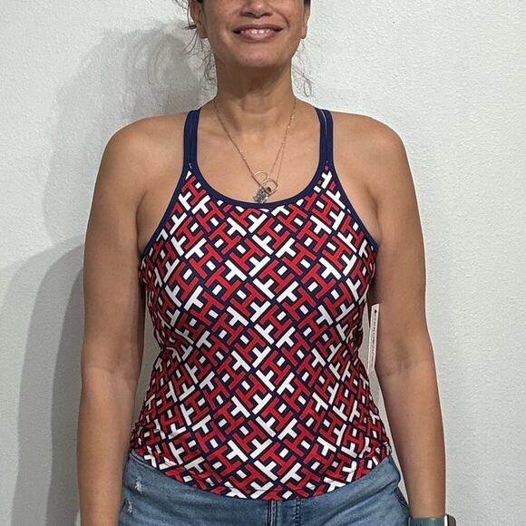 Tommy Hilfiger Sport Red Tank Sz M NWT - Picture 1 of 13